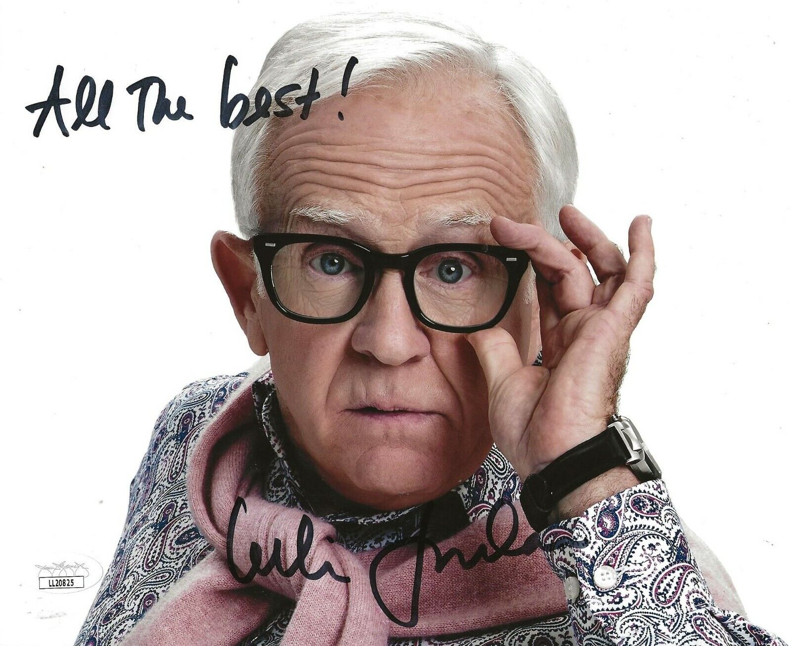 Leslie Jordan Will & Grace signed 8x10 Photo Poster painting autographed Comedian Actor JSA