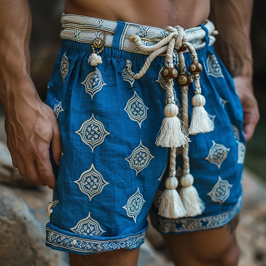 Bohemian Style Shorts Without Belt-inspireuse