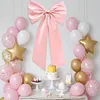 Large Bow Decor Satin Ribbon Bow Tie Giant Hanging Bowknot Party Wall Decoration