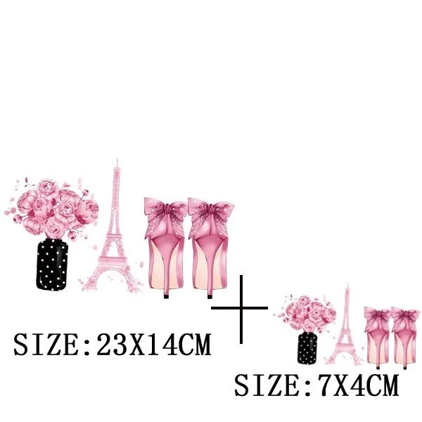 Beautiful Flowers Thermal Sticker On T-shirt DIY Washable Patches On Clothes Funny Design Iron On Transfer For Hoodies Bag Decor