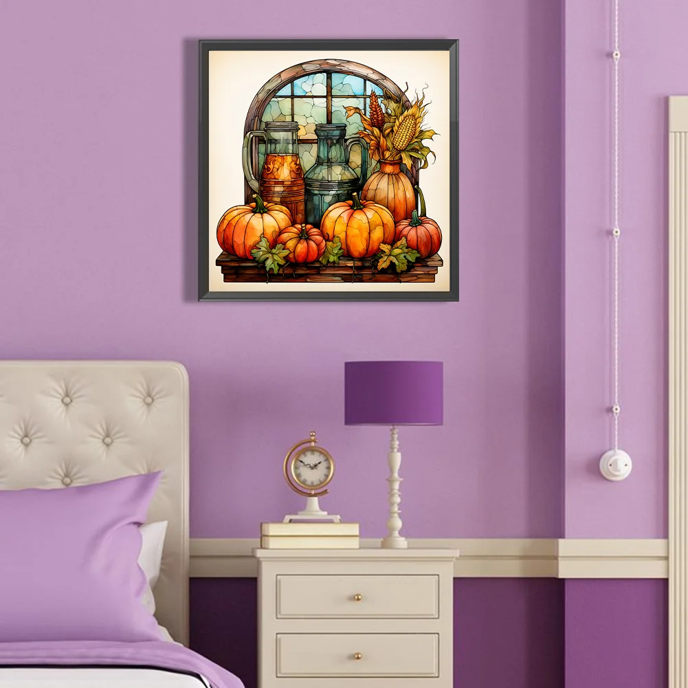 Diamond Painting - Full Round Drill - Pumpkin(Canvas|40*40cm)