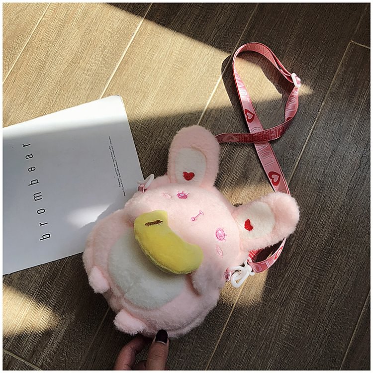 Sweetheart Plush Bunny Shoulder Bag