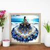 Magnifique jupe fille - peinture diamant de forme sp&eacute;ciale - 30 * 30cm