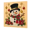 (20x20cm)Snowman Pearl Painting Art Kits With Inner Frame Pearl Gem Paintings Picture Arts Craft for Adults Beginners Home Wall Decor