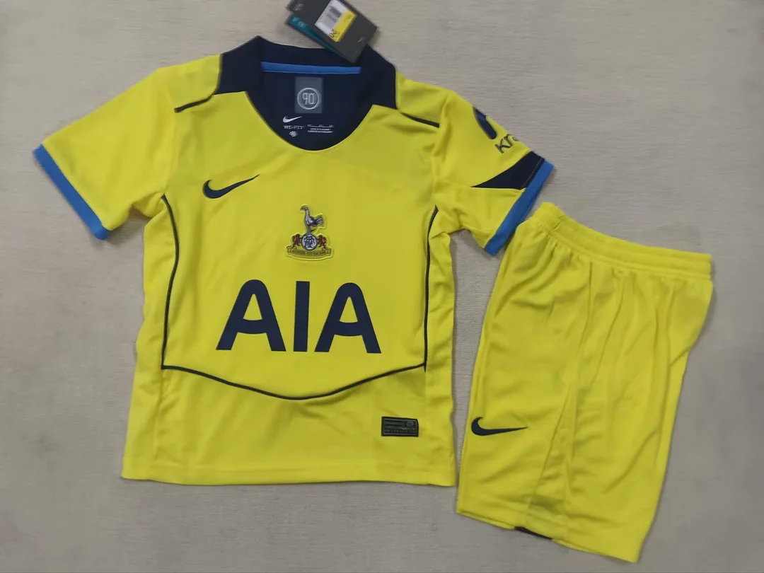 25/26 Tottenham Third Away Kids Kit Football Shirt Thai Quality