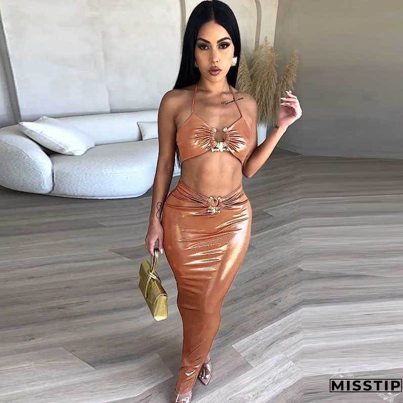 Women Summer Sexy Cutout Strap Dress