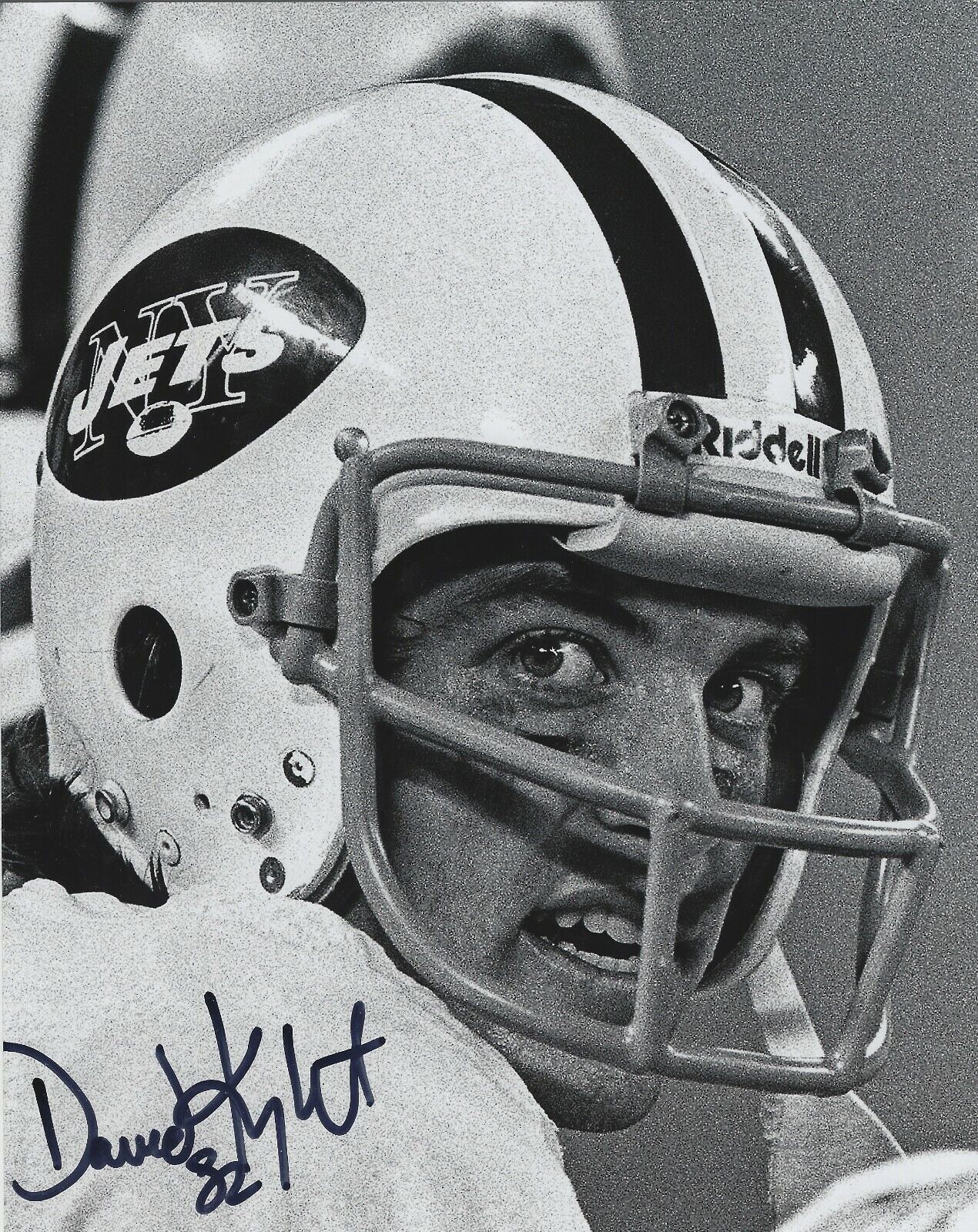 Autographed DAVID KNIGHT New York Jets 8x10 Photo Poster painting - w/COA