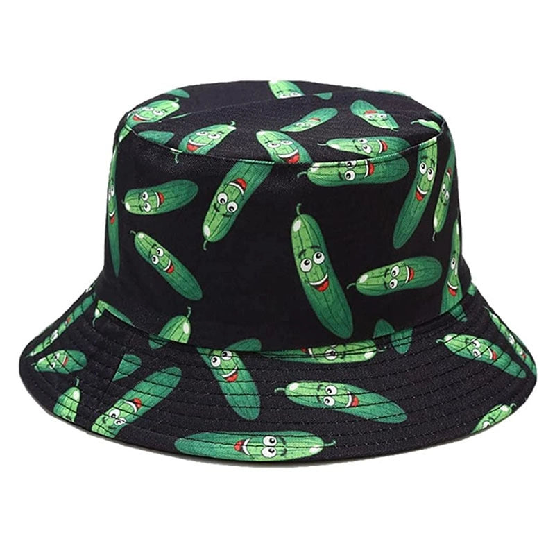 Fruit Printed Fisherman Hat Men’s Basin Hat Women’s Outdoor Sun Hat Double-sided Wearing Hat Trendy