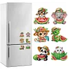 6Pcs Acrylic Special Shape Watermelon Diamond Painting Fridge Magnets