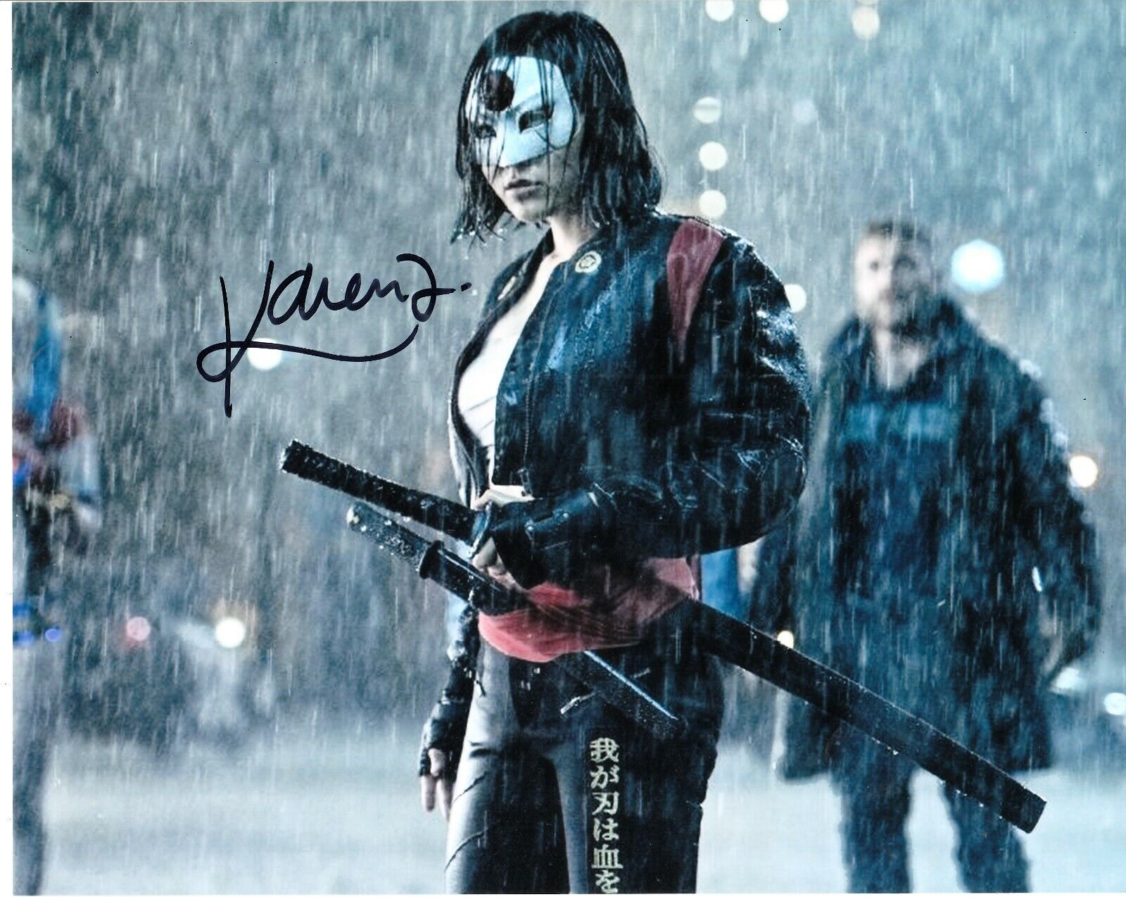 KAREN FUKUHARA SIGNED SUICIDE SQUAD Photo Poster painting UACC REG 242 (5)