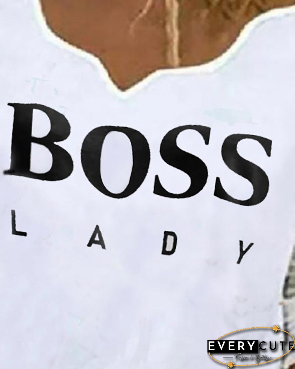 Letter Print Long Sleeve T-shirt P13229