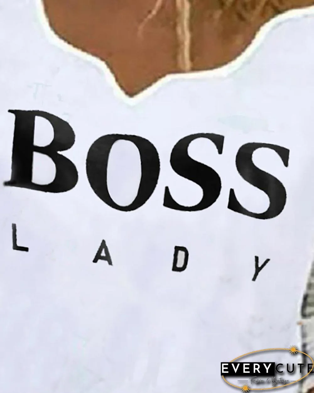 Letter Print Long Sleeve T-shirt P13229