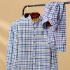 Men's 100% Cotton Plaid Shirt