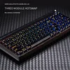 Three-mode RGB black transparent customized mechanical keyboard