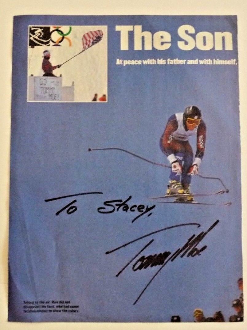 Tommy Moe Olympic Skiing Signed Autographed 8x11 Mag Photo Poster painting PSA Guaranteed #2