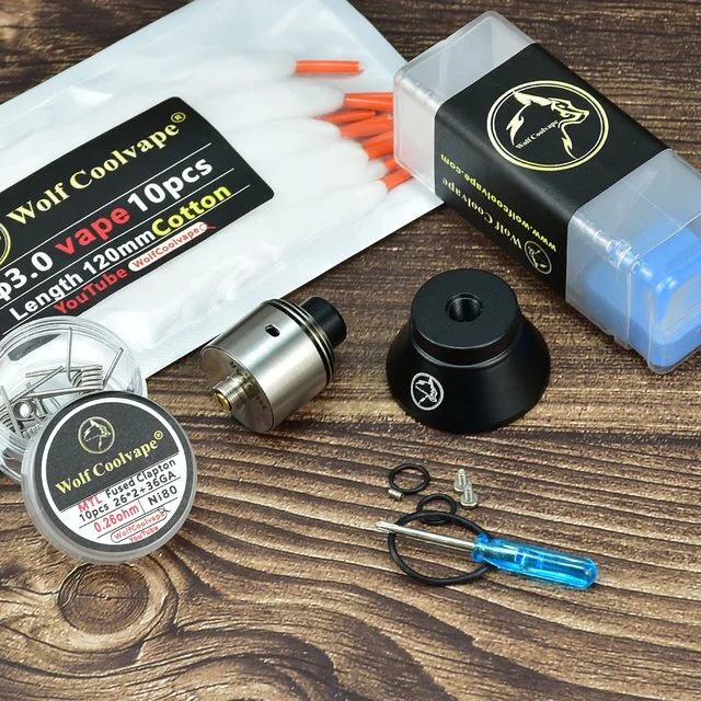 vape Hussar RDTA 22mm SS316 Rebuildable Single vape coils rdta 1ml