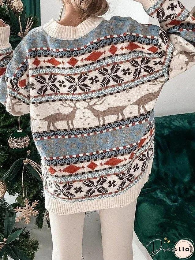 Women's Ugly Christmas Sweater Pullover Sweater Jumper