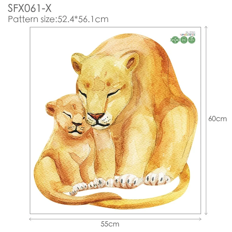 Vinyl Decorative Wall Stickers Home Decor Living Room Large Animal Decals Wall Stickers Bedroom Wall Decorations Living Room