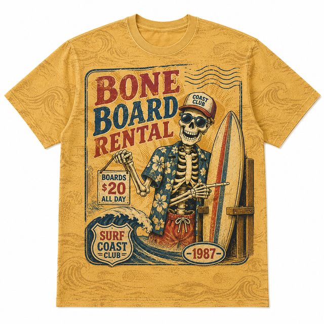 Surf Bone Board Rental Cotton T-Shirt