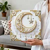 (25x25cm)DIY Pearl Painting Framed Handmade Pearl Material Art Kit Living Room Decor