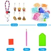 6Pcs DIY Diamond Painting Hamburger Keychain