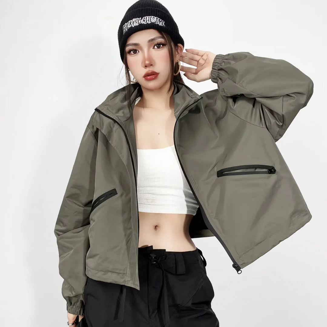 Nigikala Nigikala Hooded Storm Jacket Women's New Loose Casual Zipper Jacket In The Fall Of 2025 Z91379