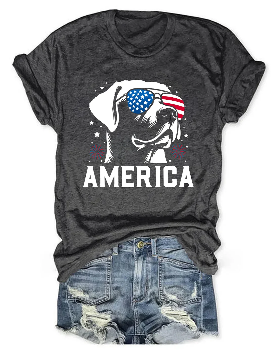 Labrador Retriever America 4th Of July T-shirt