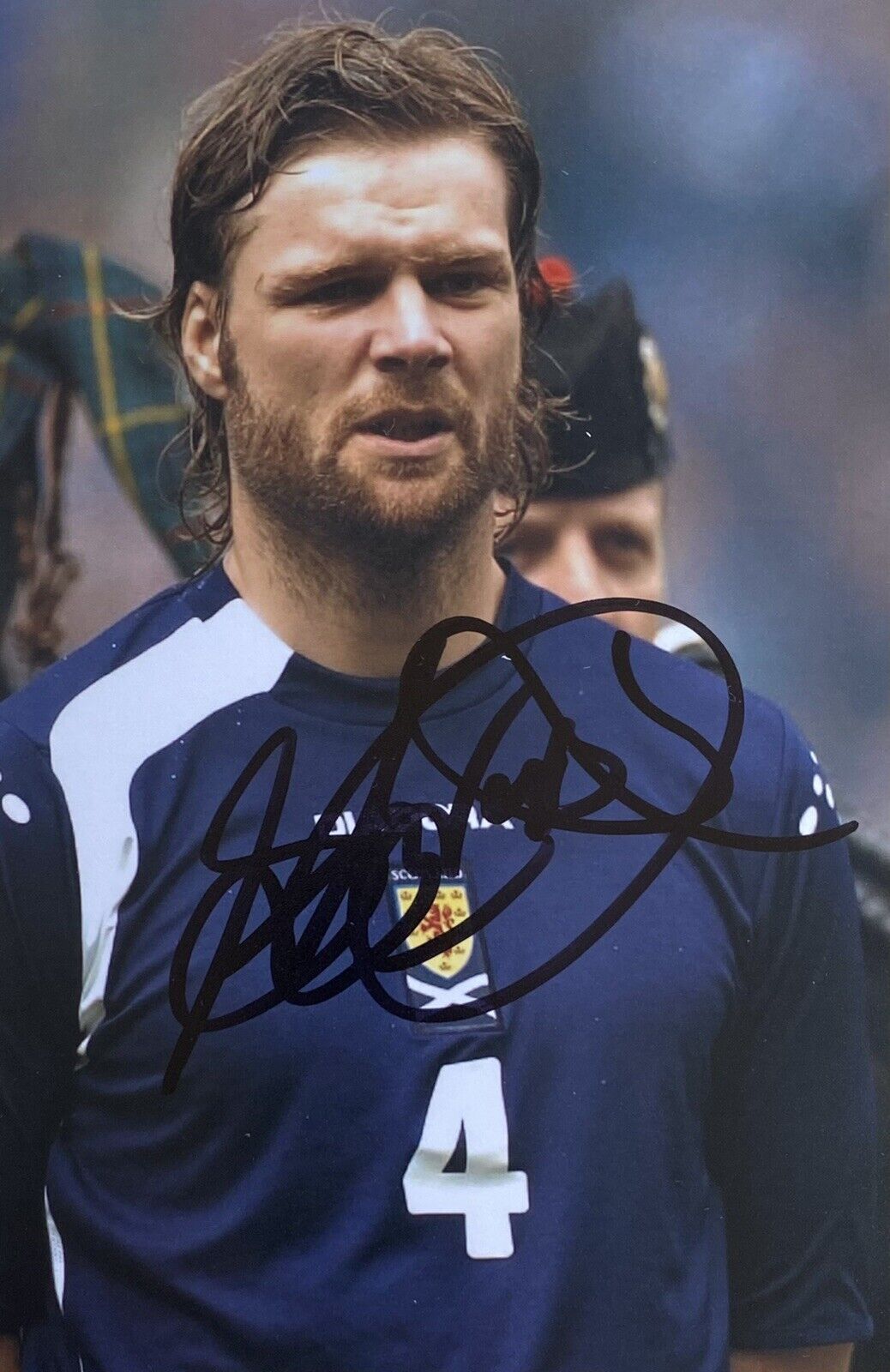 Steven Pressley Genuine Hand Signed Scotland 6X4 Photo Poster painting