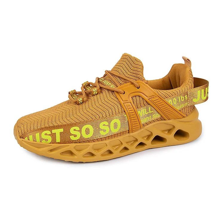 Men's Knife Edge Just So So Casual Sneakers Earth Yellow