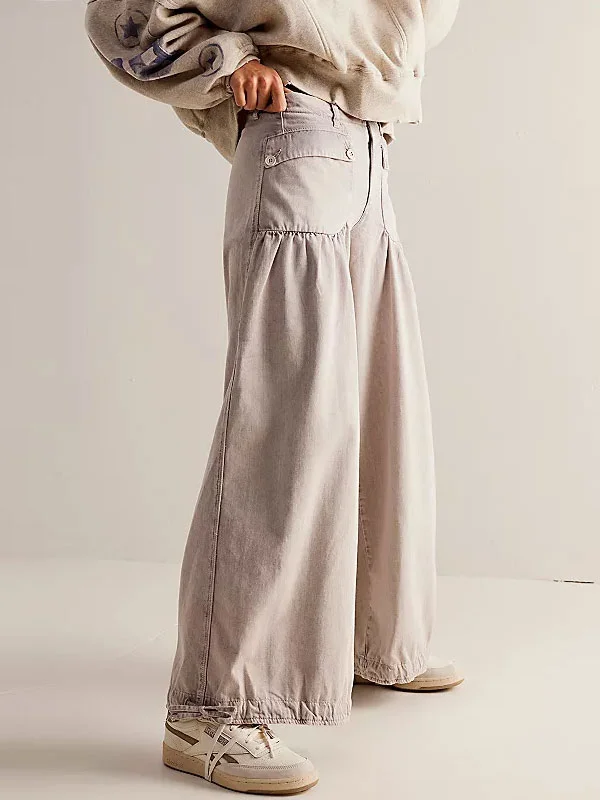 Simple Temperament Workwear Women's Wide Leg Pants