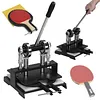 [US Local Warehouse] Table Tennis Racket Rubber Cutting Machine Precision Table Tennis Rubber Cutter Double Roller Bearing Design with 8mm Thickness Base Plate Effortless Edge Trimming Pasting for Ping Pong Bat