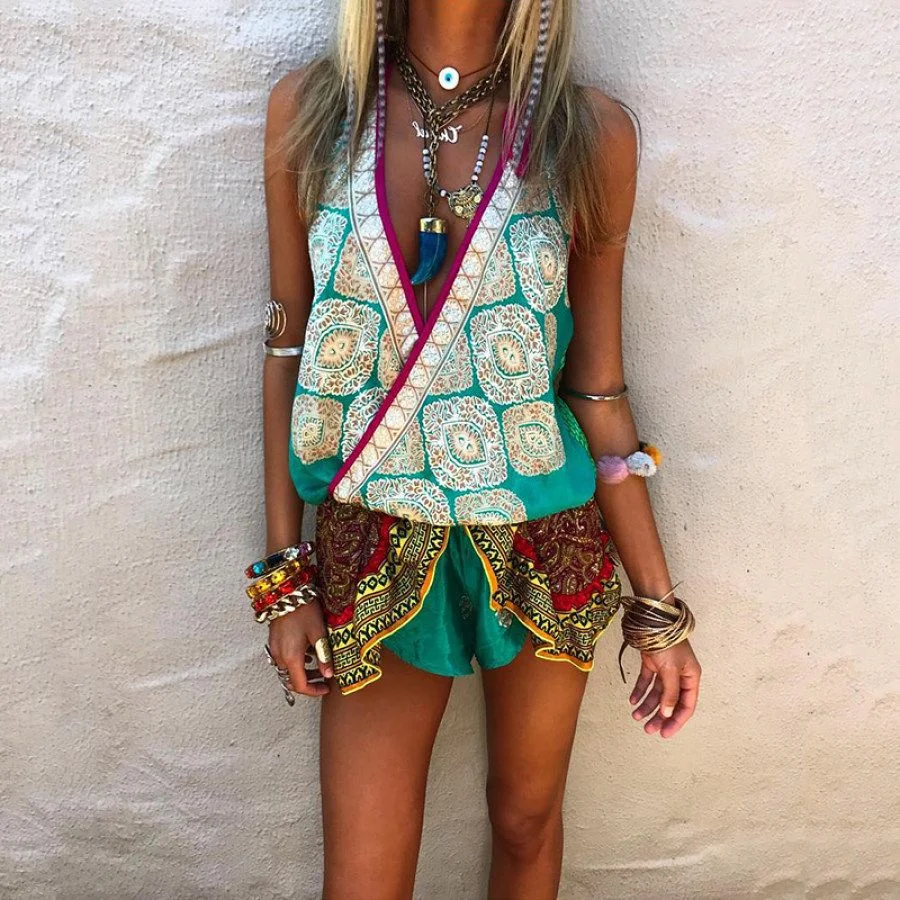 Bohemian Vacation Printed Outfits 9c2e