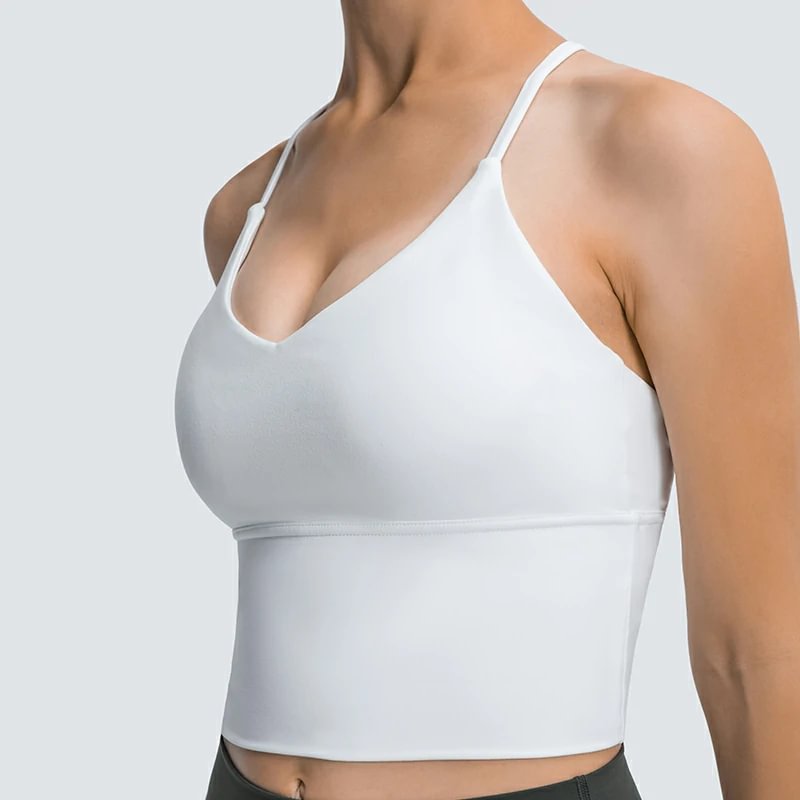 Hergymclothing tank top spaghetti for yoga, biker and other exercise