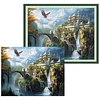 (US Local)Scenery-11CT Stamped Cross Stitch Kit(65x50cm)