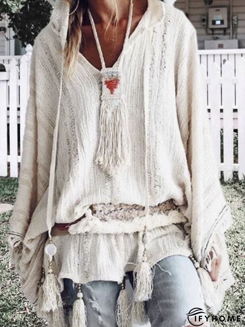 zolucky Long Sleeve Casual Cloak | IFYHOME