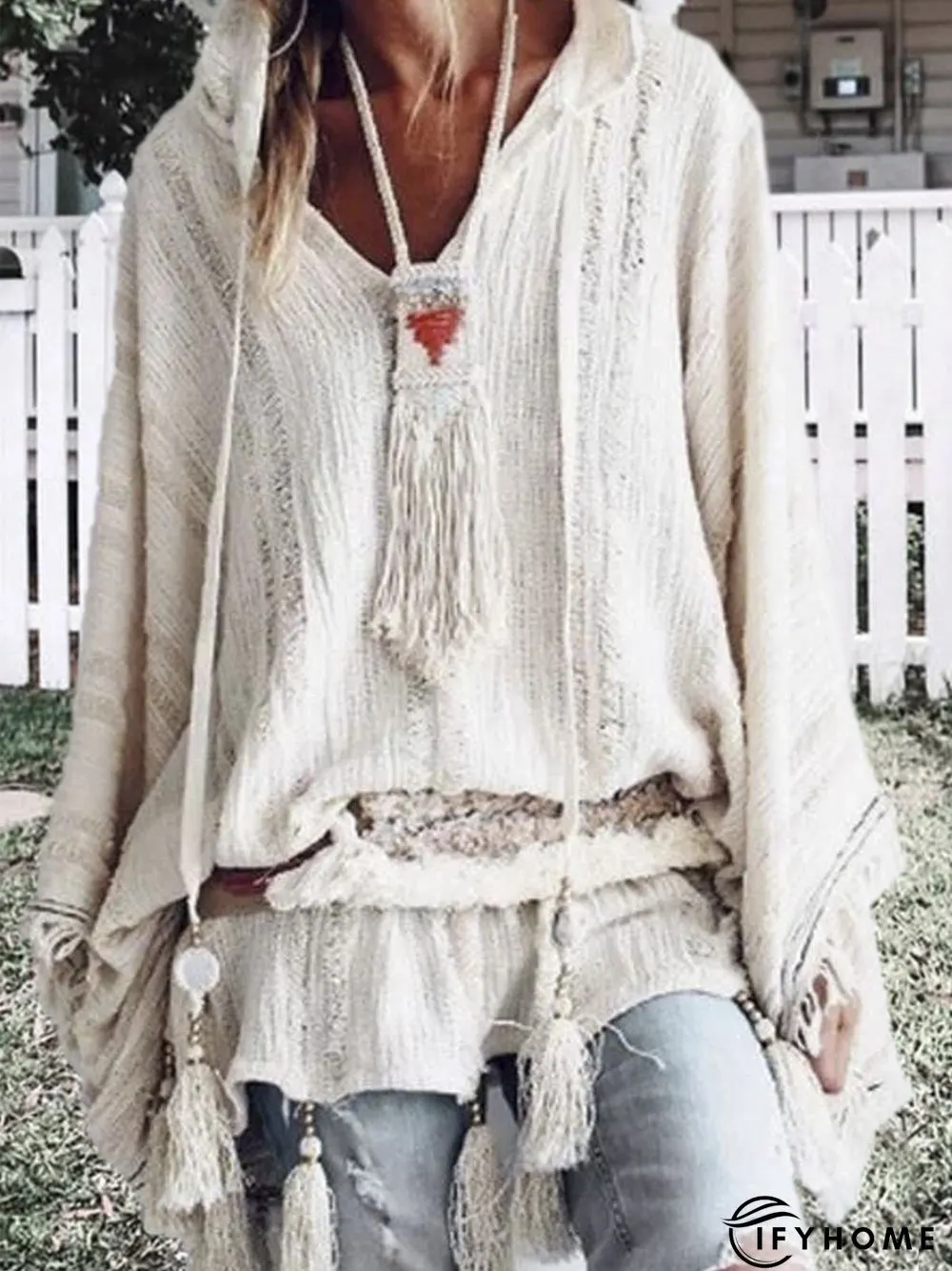 zolucky Long Sleeve Casual Cloak | IFYHOME