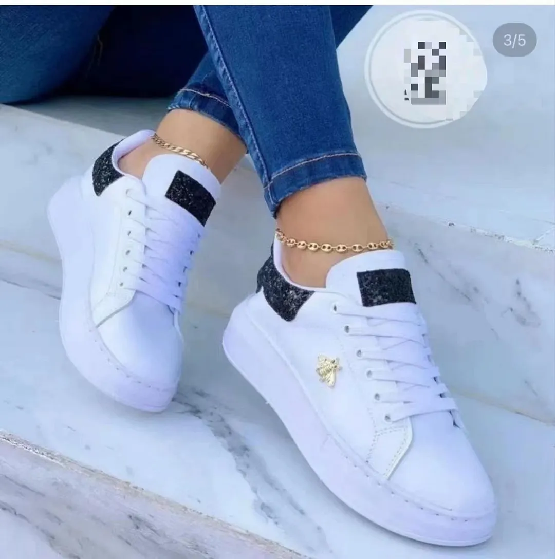 Breakj Breakj New Large-Size Spring And Autumn Korean Version Of Small White Shoes Casual Board Shoes Women's Breathable Thick-Soled Women's Shoes