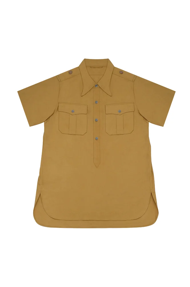   DAK Tropical Afrikakorps Sand Short Sleeve Pullover Shirt German-Uniform