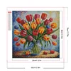 (35*35cm)Tulip - Round Partial AB Drill Diamond Painting