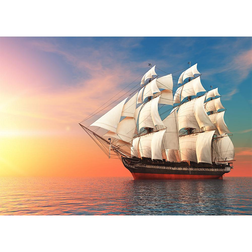 

Sailing Ship-Round Drill Diamond Painting-40*30CM, 501 Original