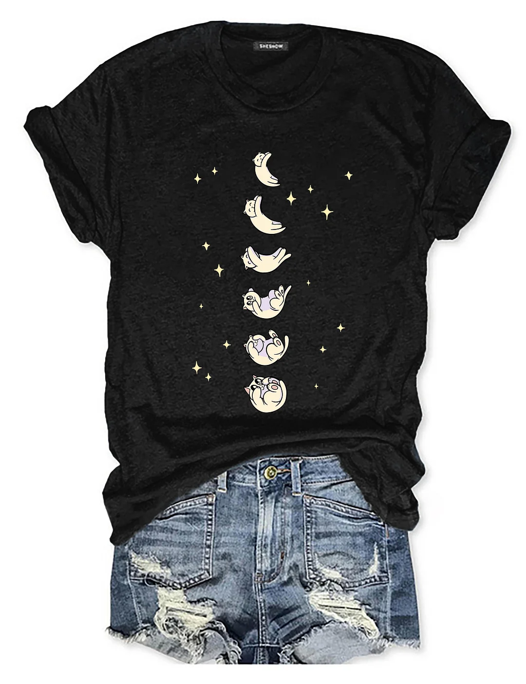 Cat Moon Phase T-shirt