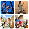 Phone Vlog Selfie Monitor Screen Magnetic Back Camera Monitor with Remote Control 3 Levels of Brightness Compatible for Android & iPhone