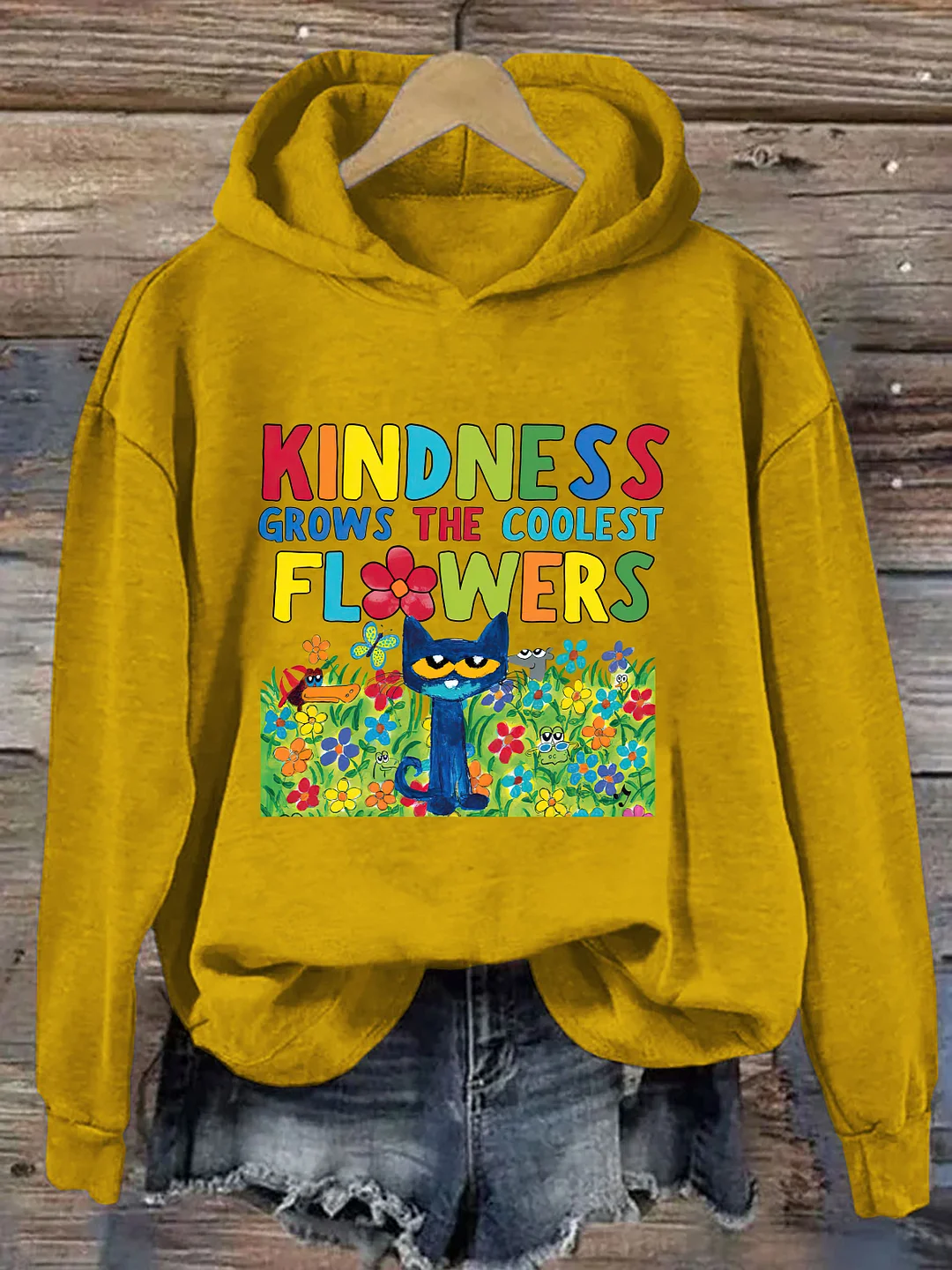 Kindness Grows The Coolest Flowers Hoodie