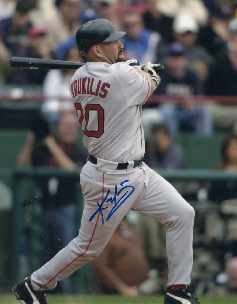 KEVIN YOUKILIS SIGNED AUTOGRAPH 11X14 Photo Poster painting - BOSTON RED SOX LEGEND, WS CHAMP