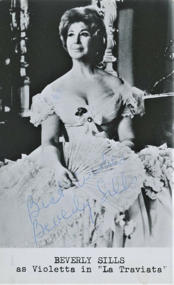 BEVERLY SILLS Signed Photo Poster painting - La Traviata