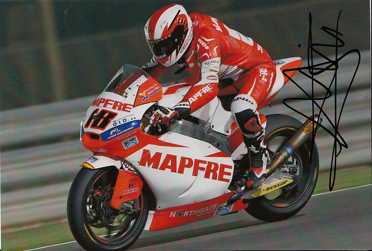 Nicolas Terol Moto2 Hand Signed Suter Photo Poster painting 5x7.5 2013 6.