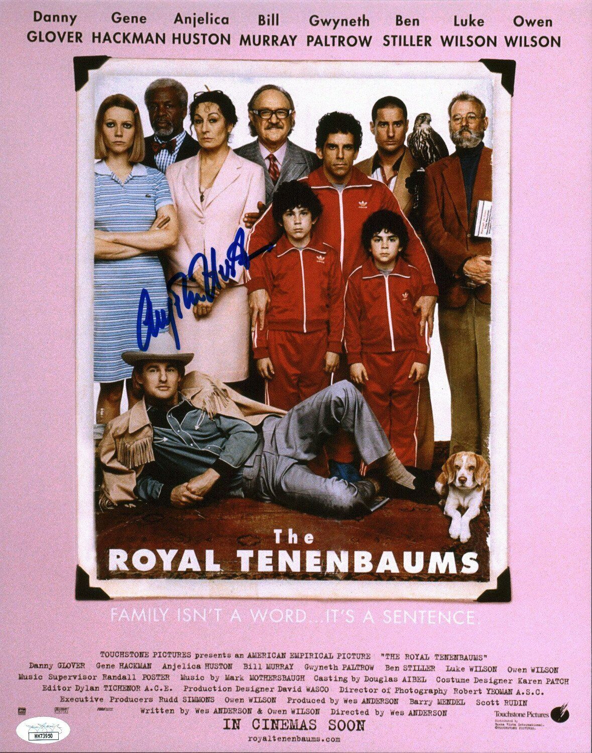 Anjelica Huston Royal Tenenbaums 11x17 Photo Poster painting Poster Signed JSA Certified COA