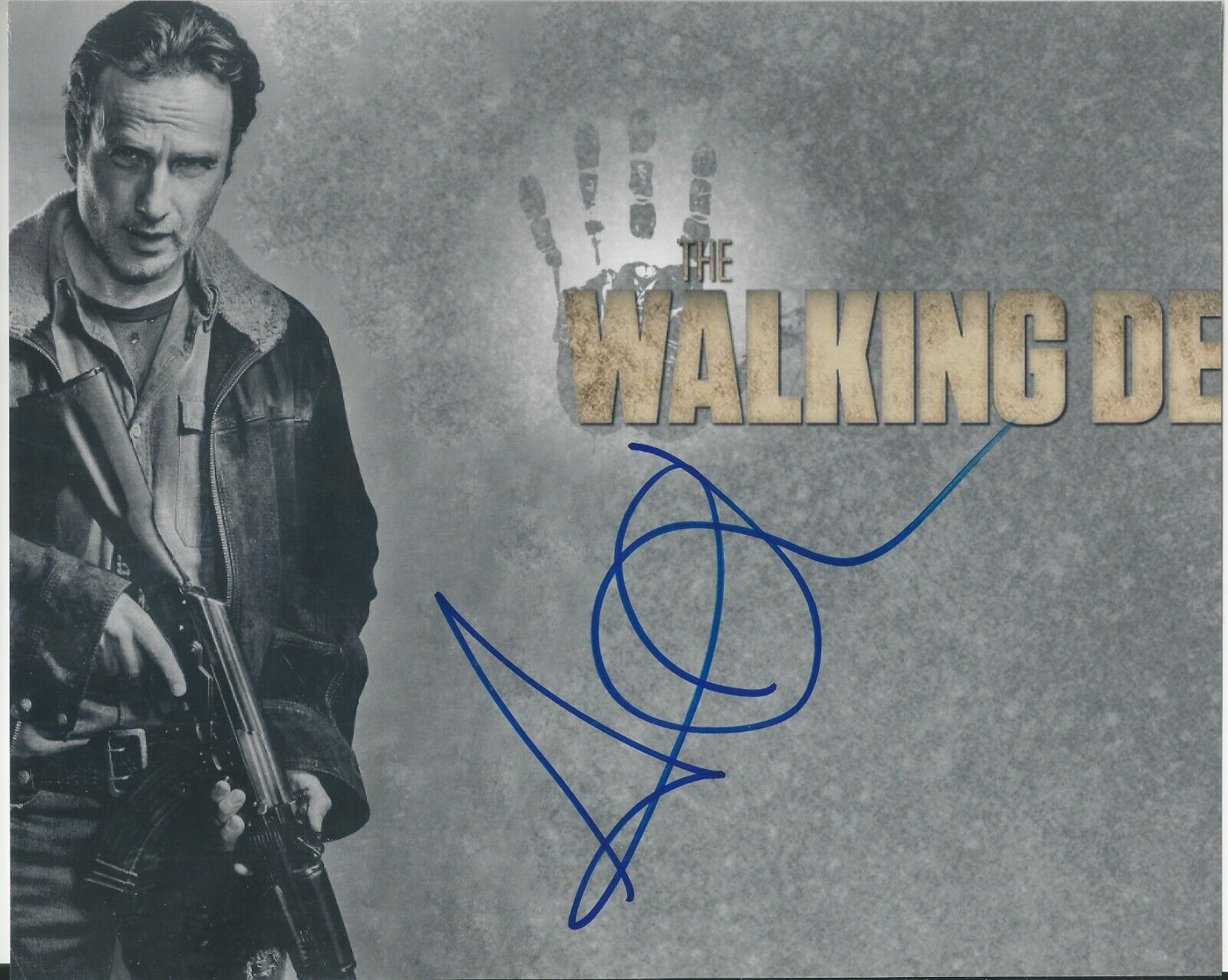 Andrew Lincoln - The Walking Dead signed Photo Poster painting