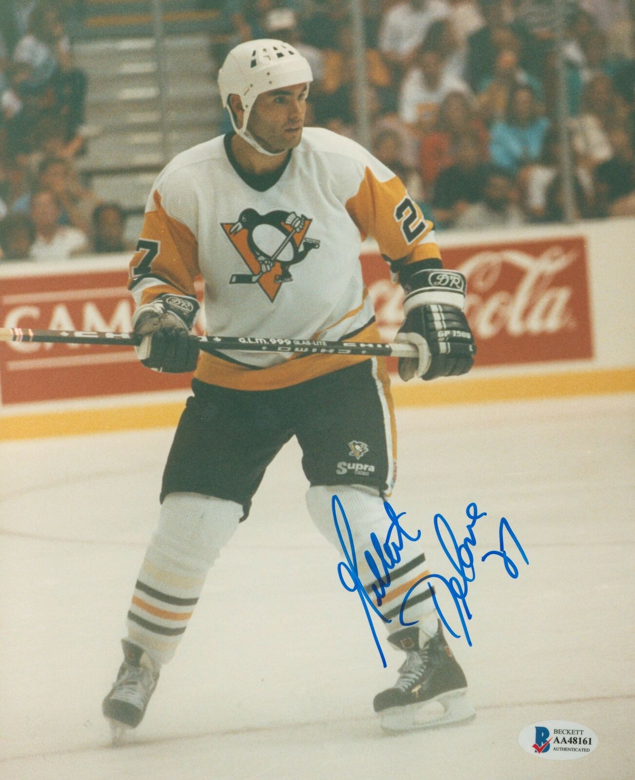 Penguins Gilbert Delorme Authentic Signed 8x10 Photo Poster painting Autographed BAS #AA48161