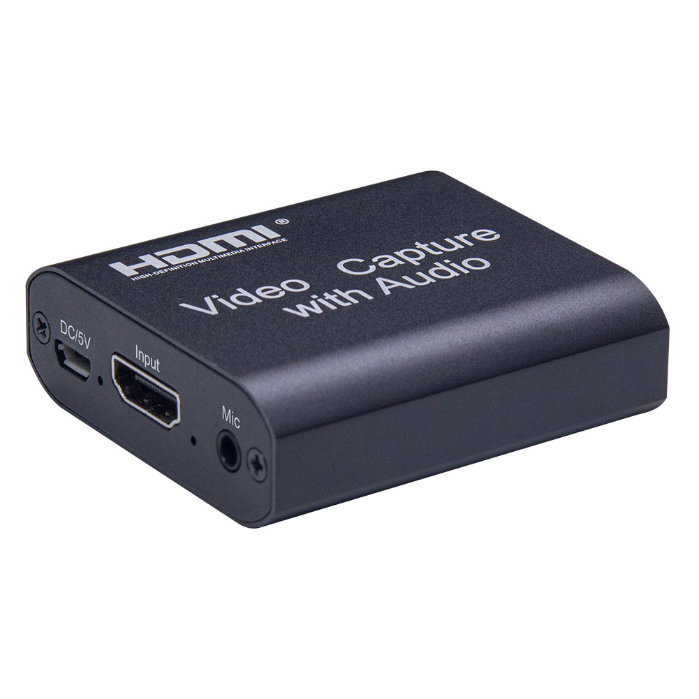 

1080P USB HDMI Video Capture Card Device with Mic Input +3.5mm Audio Output, 501 Original